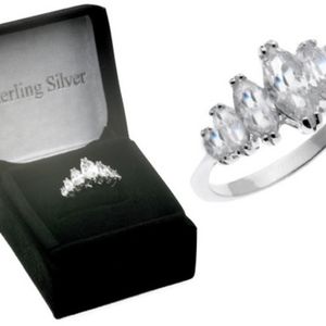 Gorgeous sterling silver and Austrian CZ Cocktail/